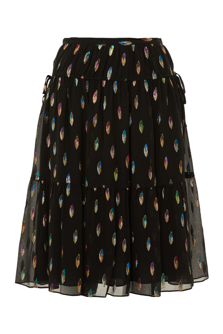 Metallic Spots Skirt